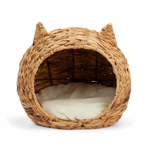 EveryYay Snooze Fest Straw Play Cave Cat Bed